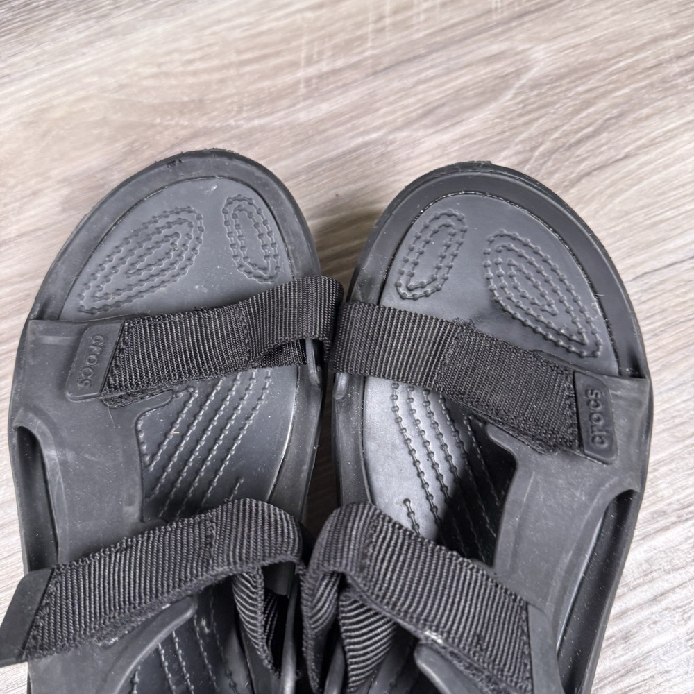 Crocs Women's Swiftwater Expedition Sandals Size 7 Black Hiking‎ Shoes - Picture 8 of 8